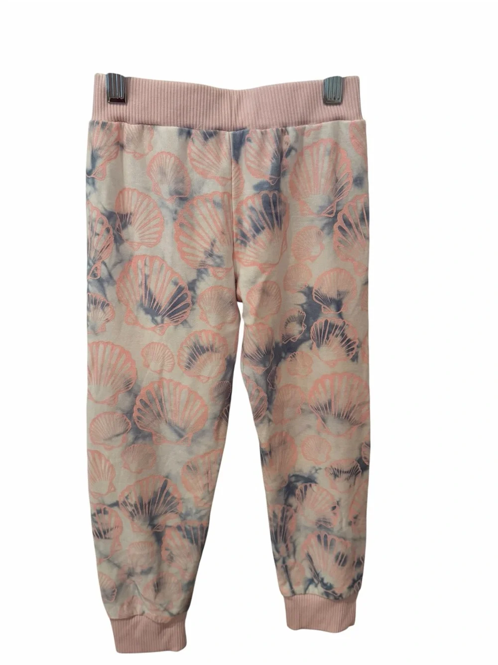 Chaser Girls Seashell Print Jogger Pants Pink Blue Size 6